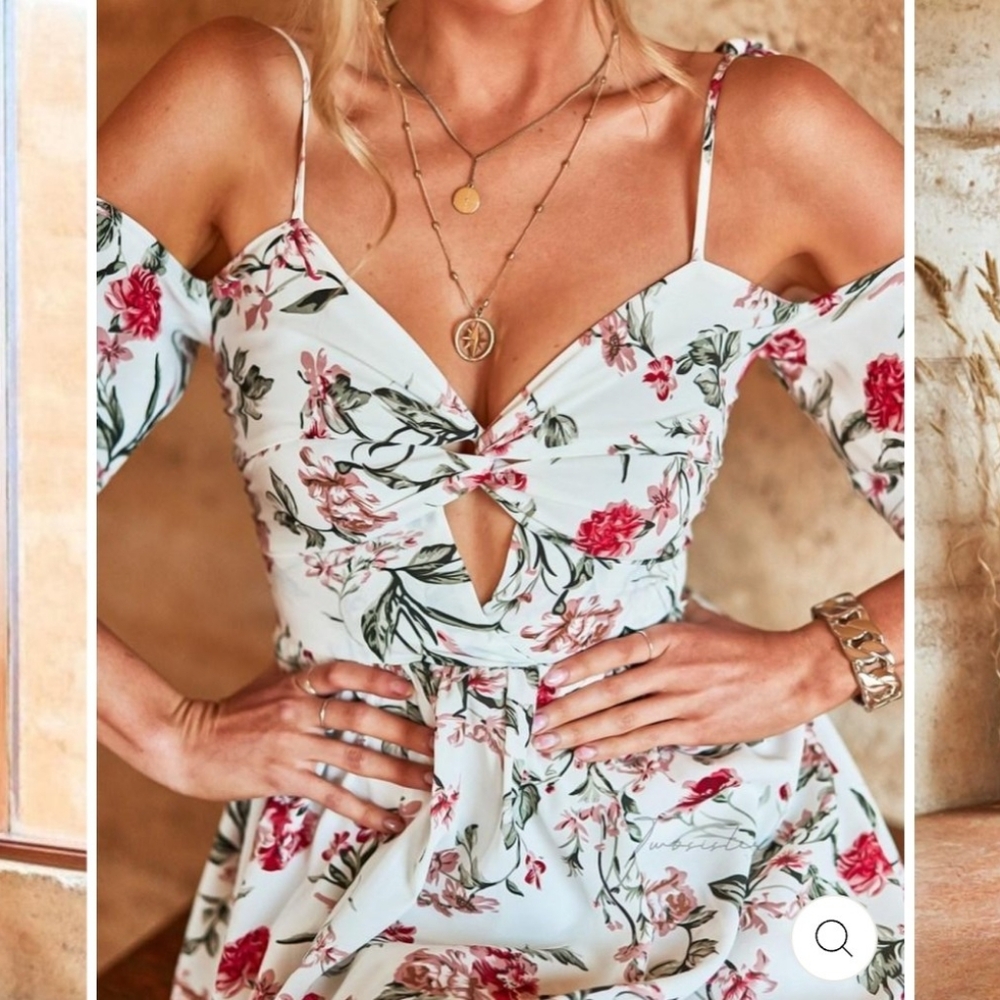 Alessandra Dress white